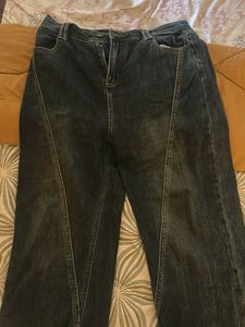 washed vintage blue jeans