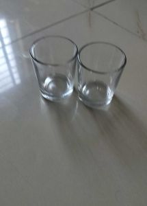 Set of Two Glass Shot Glasses