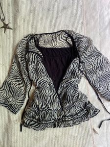 sherr print vintage top