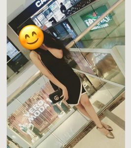 Chic Black Spaghetti Strap Dress