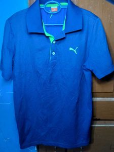 Puma Blue Polo T-Shirt