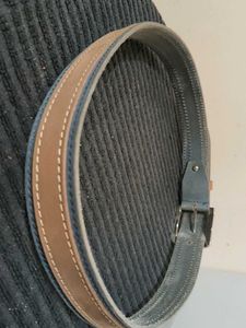 Men's Blue &amp; Brown Genuine Leather Belt