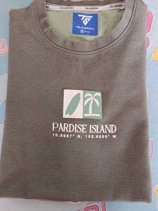 Men's White Textured Casual Shirt and   T shir