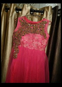 Beautiful Pink Embellished Gown