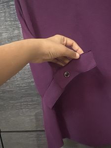 Stylish Purple Ruffled Top