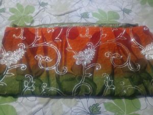 Designer Saree with Embellishments