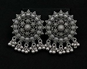 Oxidized Silver Earrings