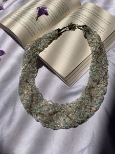 beach y2k vintage Beaded Statement Necklace