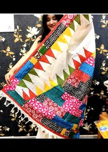 Colorful Patchwork Ethnic Saree