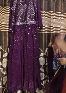 Elegant Purple ethnic gown