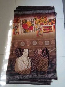 Elegant Lavender Paisley Saree. Other saree free