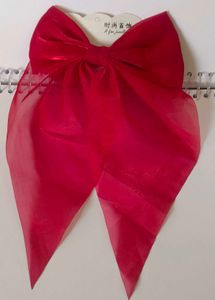 Red Ribbon Hair Bow