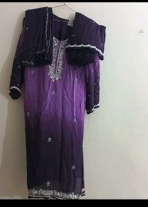 Elegant Purple Ombre Salwar Suit