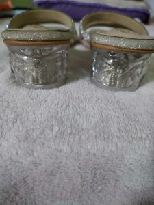 Sparkly Silver Heels