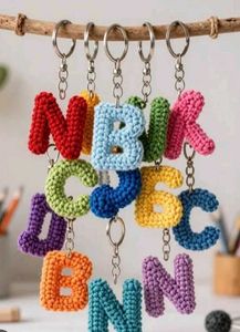 pack Of 1 alphabets keychains