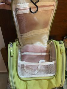 Lime Green Travel Toiletry Bag