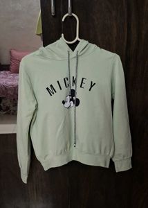 Light Green Mickey Mouse Hoodie