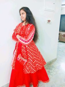 Beautiful Red Ethnic Kurta Set