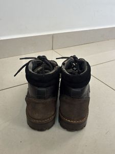 Men's Black Leather Lace-Up Boots