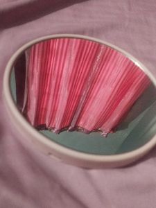 Pink Pleated Mirror