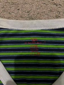 G-Star Raw Denim Striped V-Neck T-Shirt