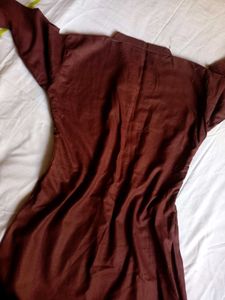 Cotton Collar Kurti Pant Set