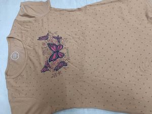 Butterfly Print Casual Top
