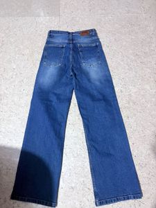 Wide Leg Denim Jeans