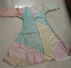 Pastel Patchwork Cotton Kurta