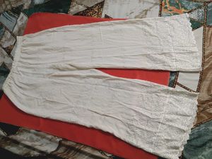 White Chikankari Palazzo Pants