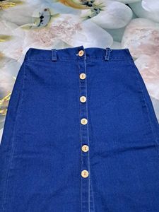 Blue Denim Skirt