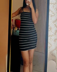 Mini striped dress