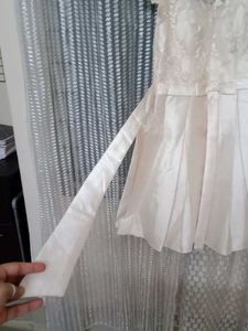 Elegant Lace &amp; Satin Party Dress