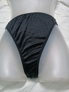 Black Satin💛 Bikini Briefs