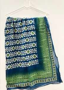 Green &amp; Blue Printed Kurta Set