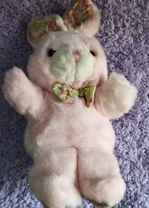 Vintage Pink Bunny Plush