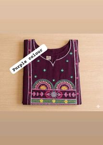 Purple Kurta pyor dabhu cotton kurti s