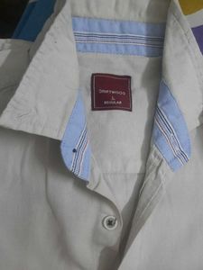 Men's Beige Short Sleeve Button-Up Shirt