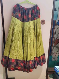 Bohemian Plaid Maxi Skirt