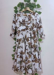 Chic Floral Print Midi Dress