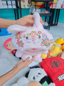 Adorable Pink Bunny Plush Toy