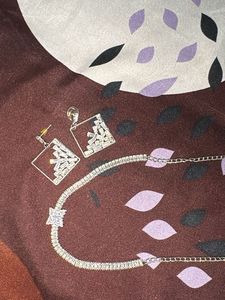 Sparkling Cubic Zirconia Jewellery Set