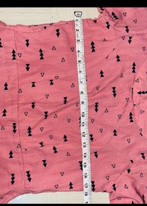 Chic Pink Printed Midi Dress