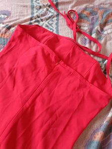 NEWME Halter Neck Corset Midi Dress