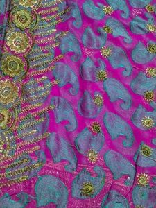 Embroidered Purple Saree
