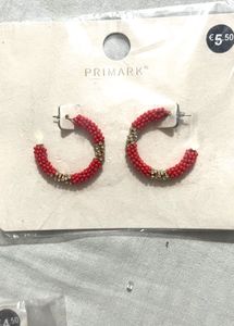 Primark Beaded Hoop Earrings