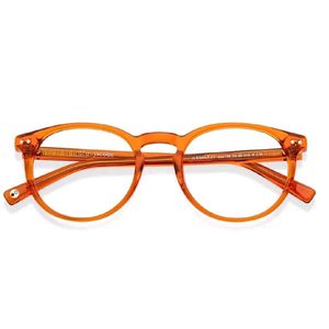 Lenskart John Jacobs Online Orange Full Rim Round✨