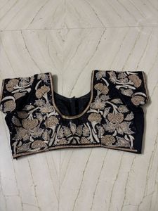 Embroidered Black Blouse