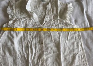 Chic White Smocked Top