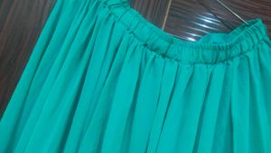 Teal &amp; Gold Embellished Salwar Kameez